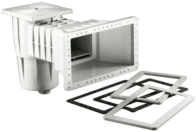 Krytka+ rám bazénového skimmera KRIPSOL 237 x 237 mm