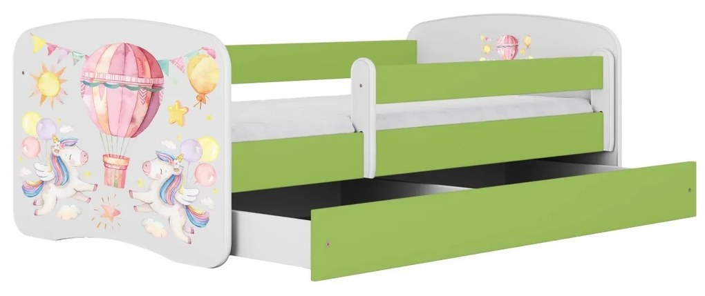 Dětská postel Babydreams balón zelená