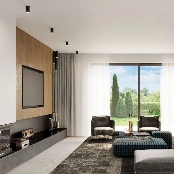 Sollux SL.1002 - Bodové svietidlo LAGOS 1xGU10/10W/230V 40 cm čierna