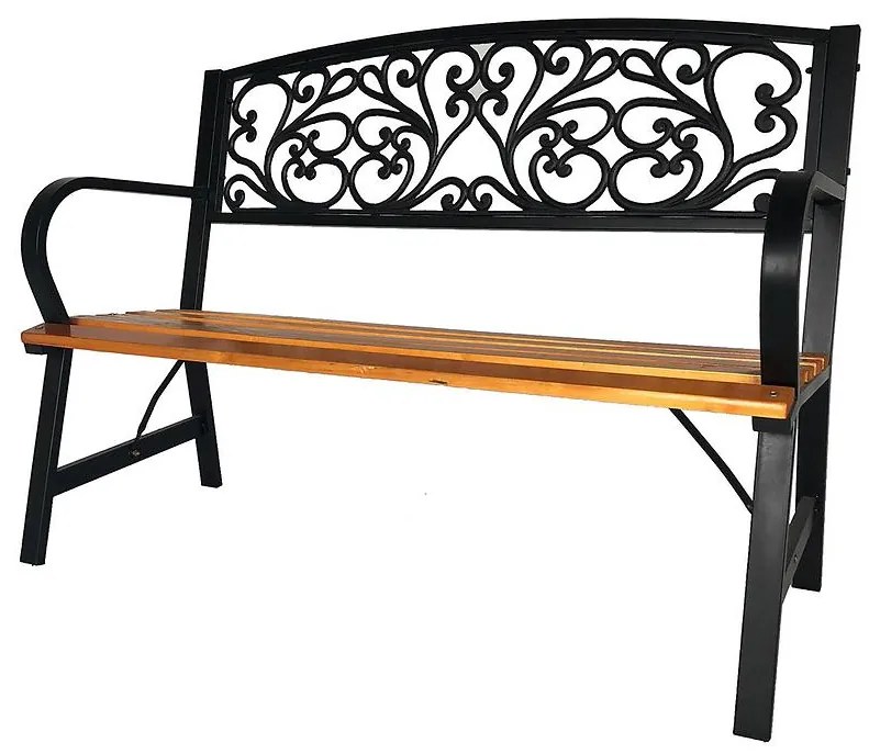 Záhradná lavica so vzorom