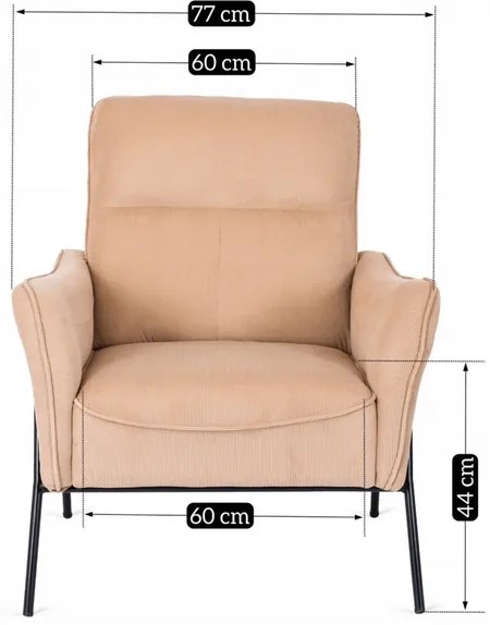 Kreslo ERNESTO bežová