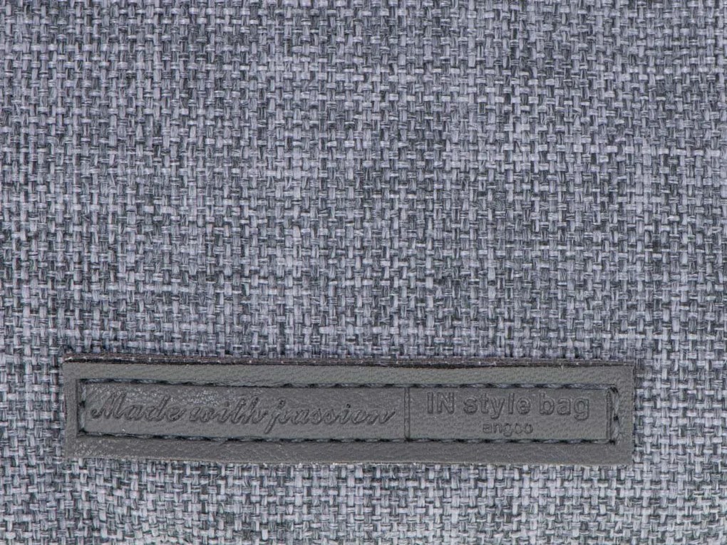 KIK Školský peračník VANITY CASE s dvojitým vreckom, sivý – priestranný, odolný