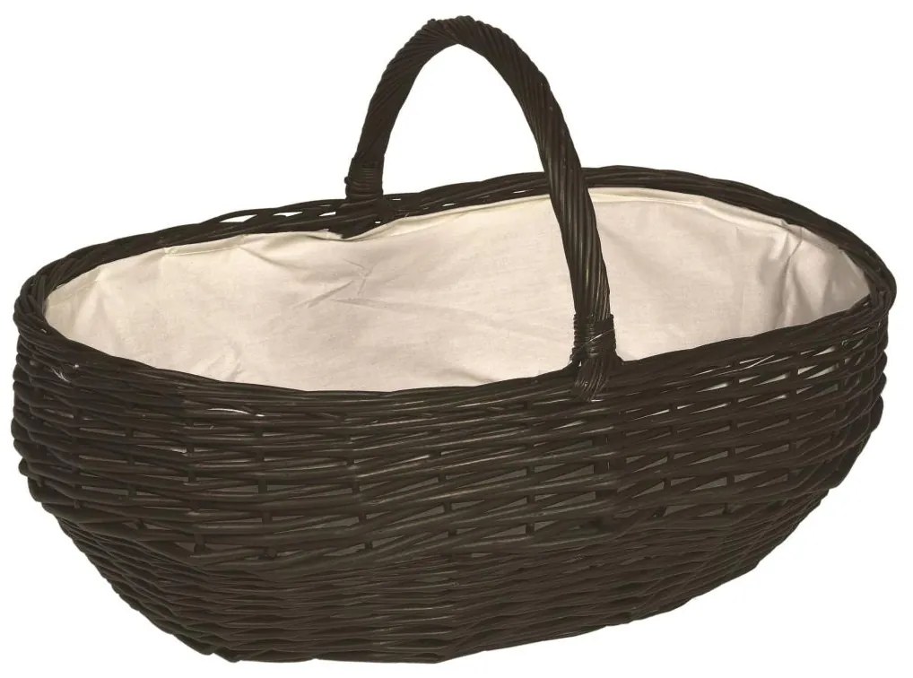 Prútený kôš na drevo s držadlom 40x65 cm