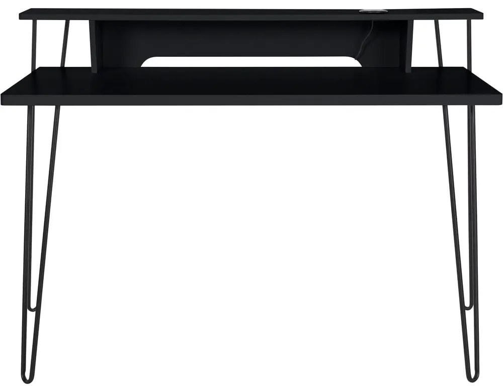 Čierny pracovný stôl Støraa New Haven