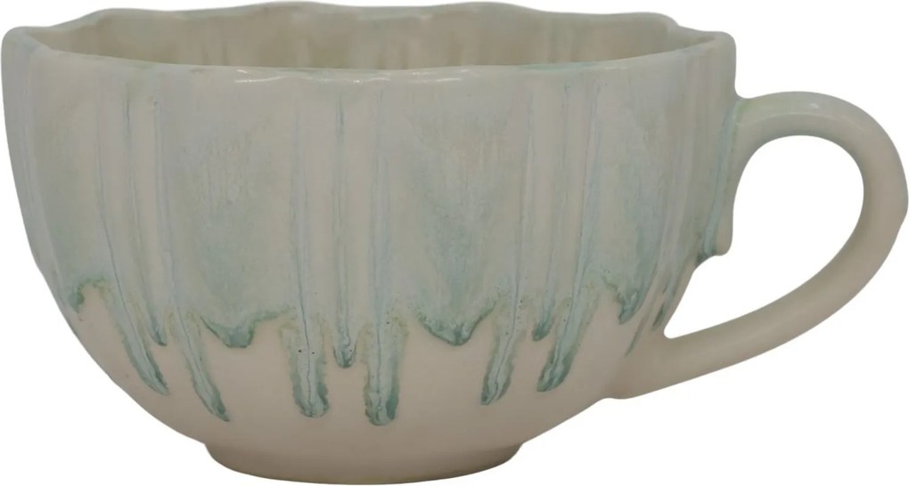 Šálek s uchem z New Bone China porcelánu zelený – Ø11*6,5 cm