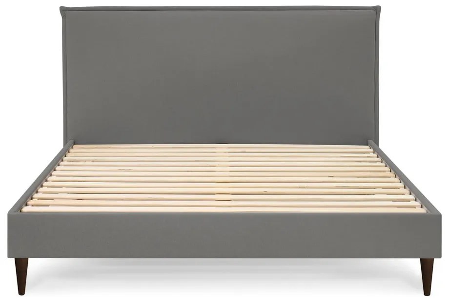 Tmavosivá dvojlôžková posteľ Bobochic Paris Sary Dark, 160 x 200 cm