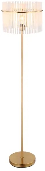 Globo 15698SM - Stojacia lampa GORLEY 1xE27/60W/230V zlatá