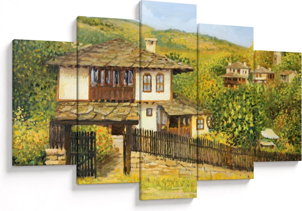 Obraz - Chalúpky v lete (150x105 cm)