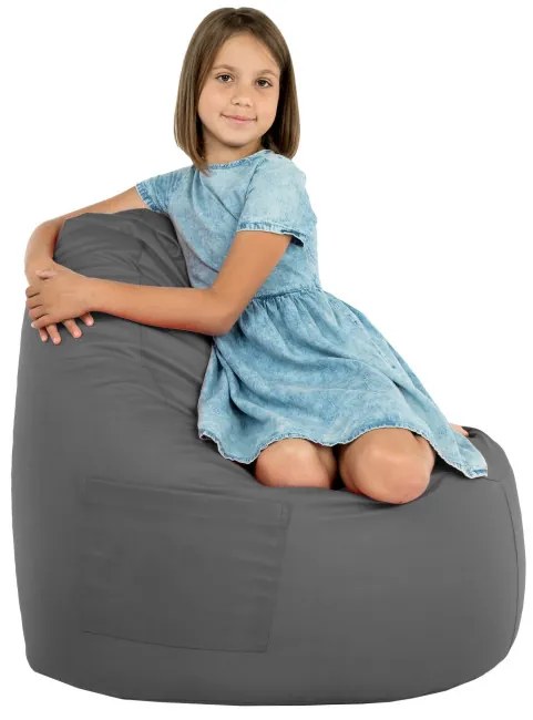 Kreslo Porto ekokoža sivé