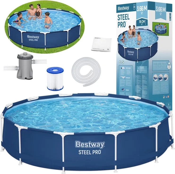 Bazén Bestway Frame 366 cm x 76 cm 8 v 1 56681