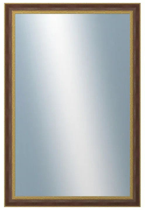 DANTIK - Zrkadlo v rámu, rozmer s rámom 80x160 cm z lišty ZVRATNÁ červenozlatá plast (3069)