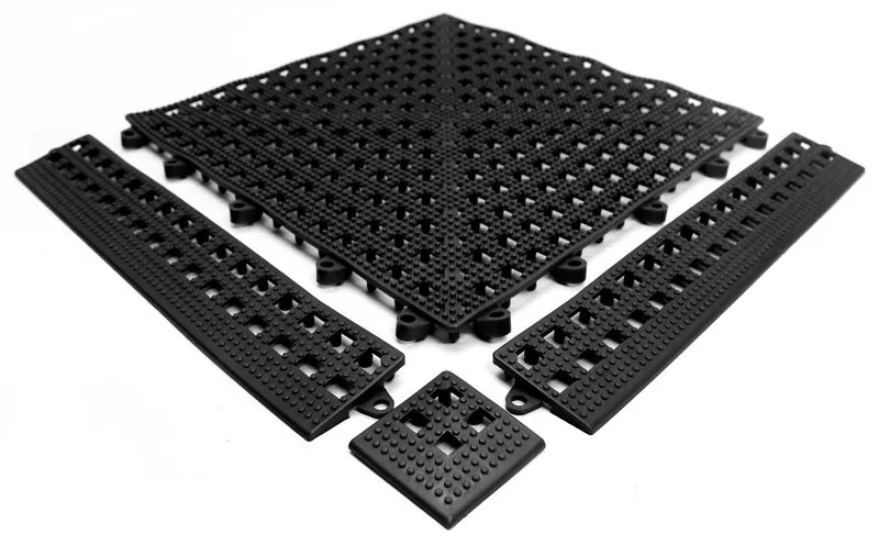 COBA Variabilné ohybné protiúnavové dlaždice, 0,3 x 0,3 m, 9 ks