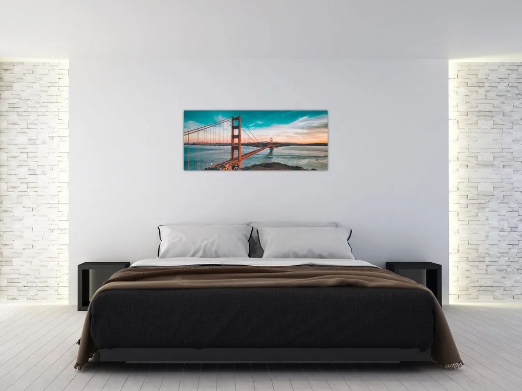 Obraz- Golden Gate, San Francisco (120x50 cm)