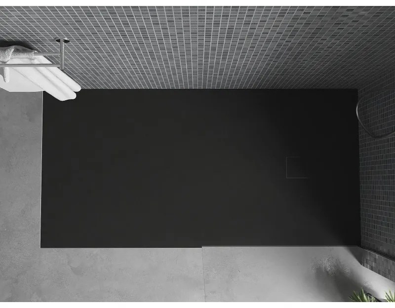 Mexen Bert, SMC obdĺžniková sprchová vanička 150 x 90 cm, čierna, 4K709015