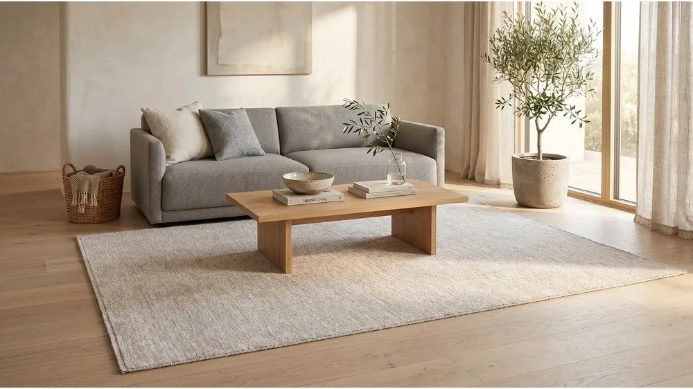Krémovobiely koberec 200x290 cm Puro – ESTE