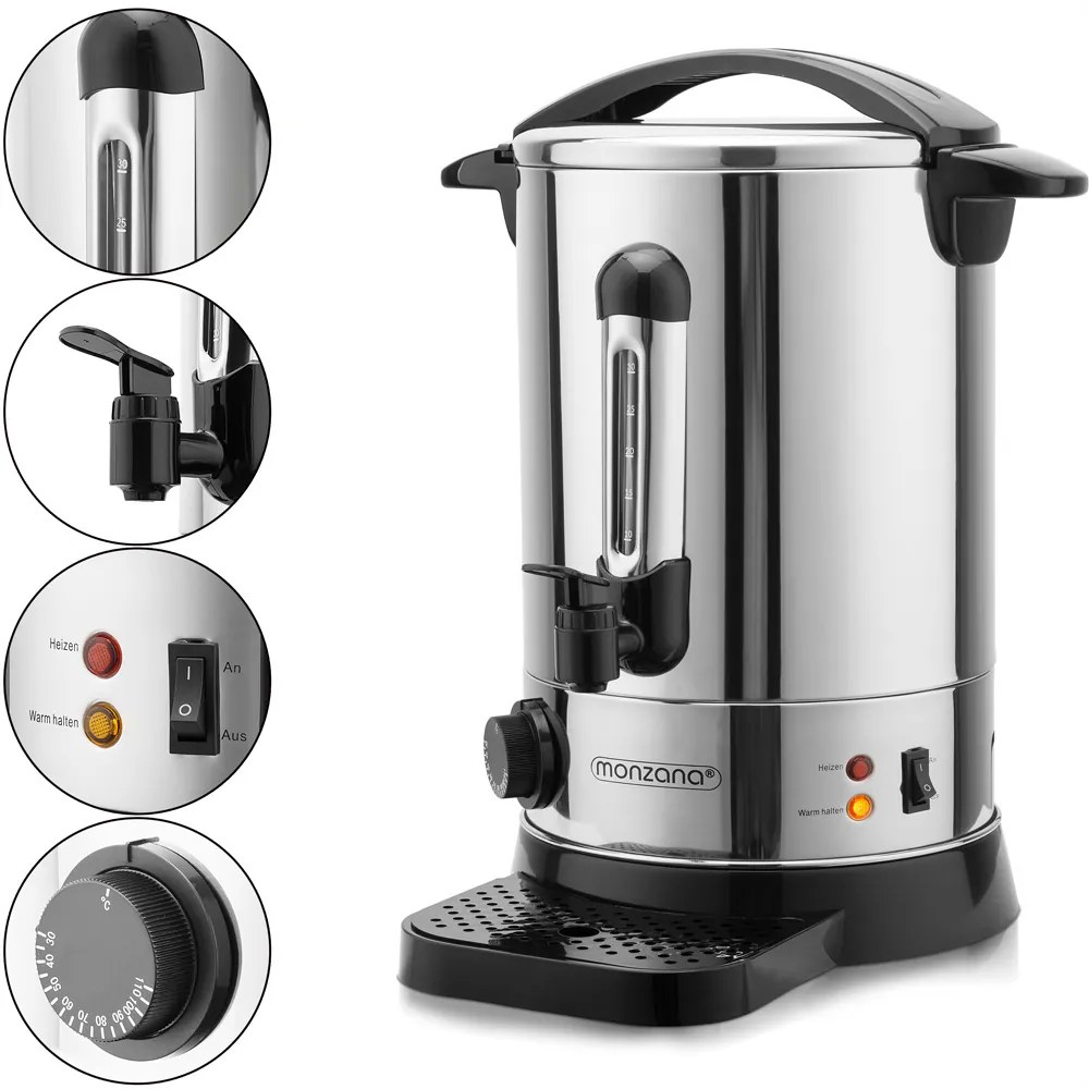 Jurhan Varič na víno/čaj COZY, 6,8l, strieborná