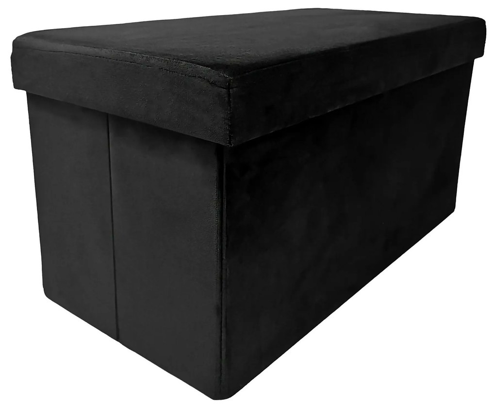 Skladací taburet PERFECT DUO 60x30 cm čierny