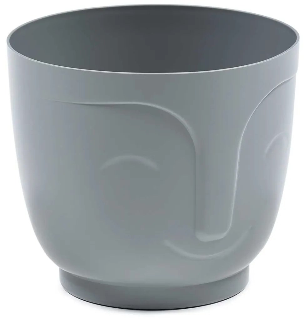 Kvetináč ZOE 14 cm sivý