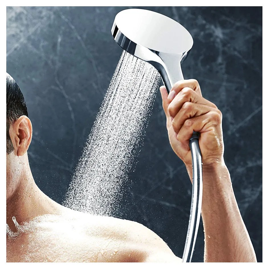 Hansgrohe Rainfinity, ručná sprchová hlavica 130 3-funkčná, chrómová, HAN-26864000