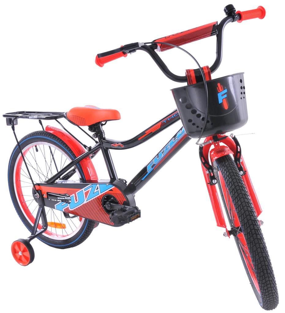 Fuzlu Detský bicykel Thor čierno-červeno-modrý-lesklý 10,5&quot; 20&quot; 2023