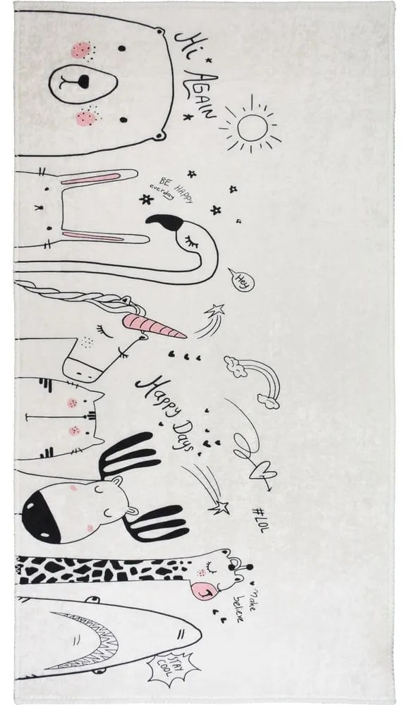 Slonovinový prateľný detský koberec 160x230 cm Animal Kingdom – Vitaus