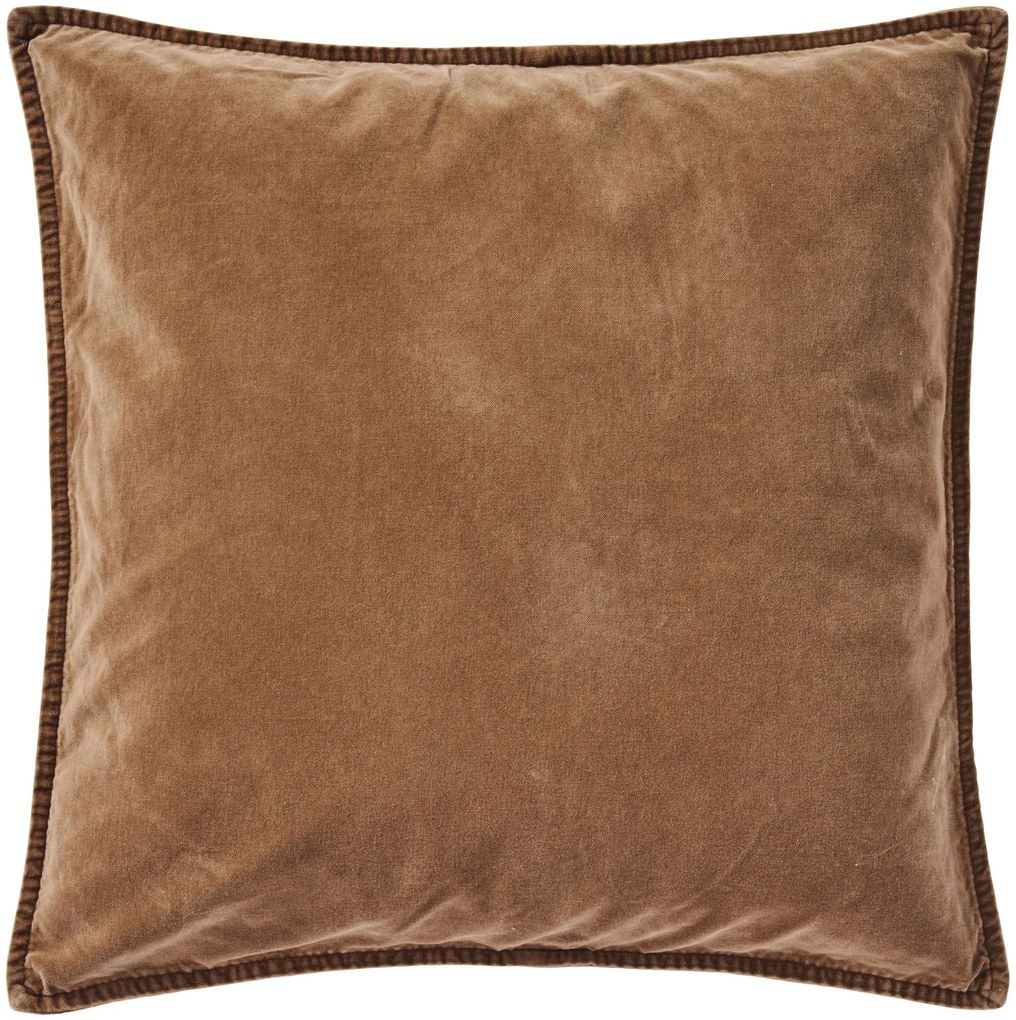 Ib Laursen Zamatový poťah na vankúš Camel 52 × 52 cm