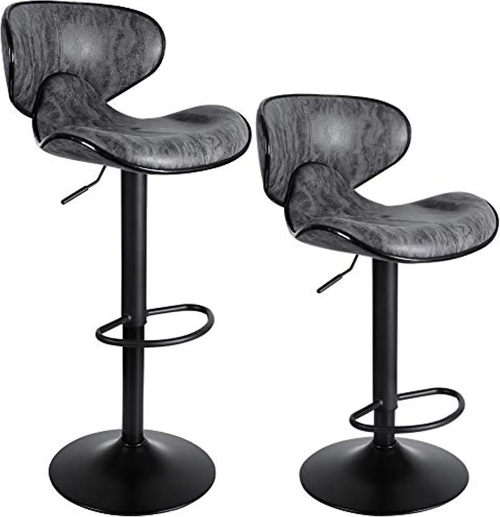 2x Barová židle Hawaj CL-2112-2 tmavě šedá