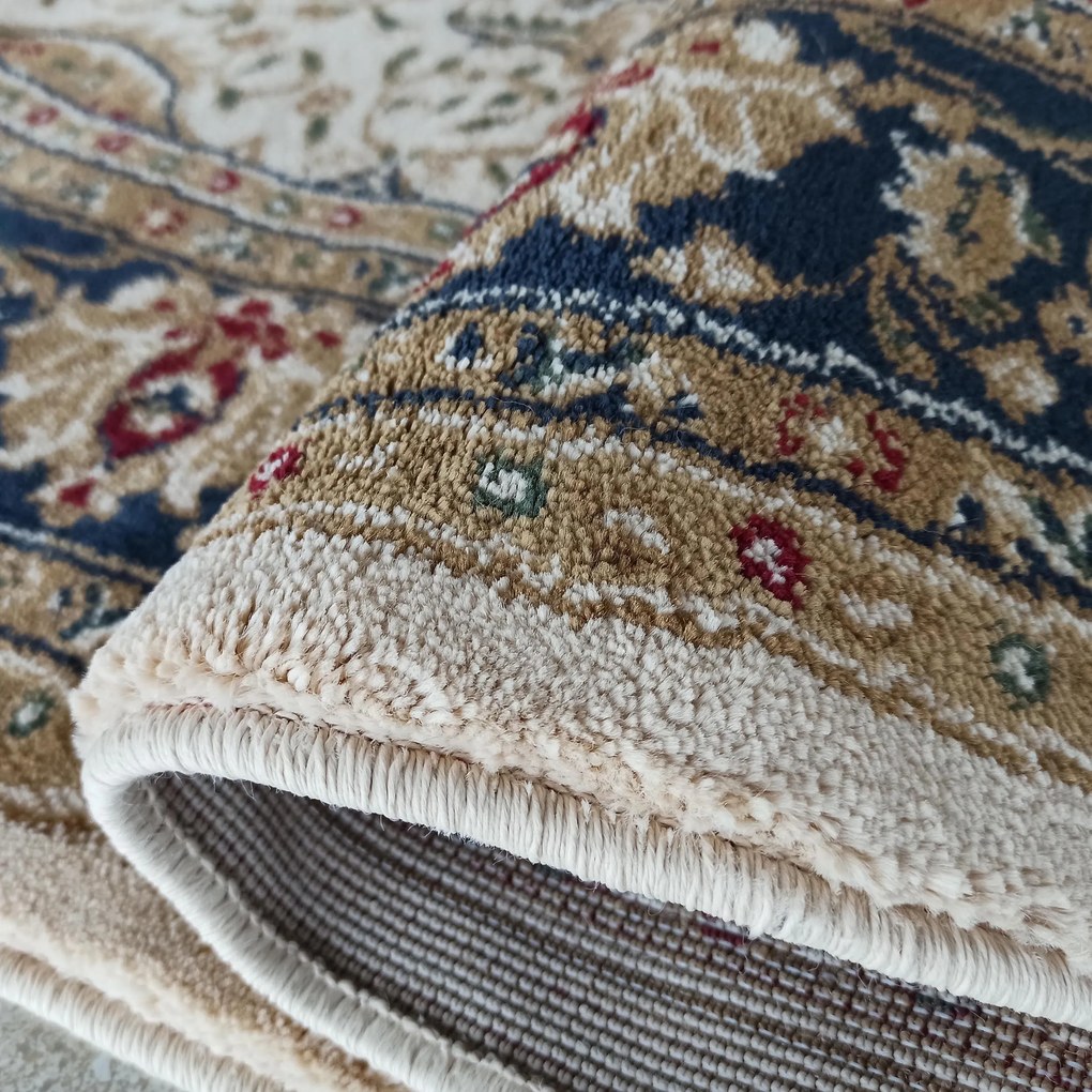 DY Krémový oválny orientálny koberec Exclusiv 03 N Rozmer: 160x220 cm