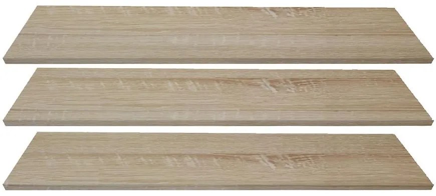 Police kpl. 3 ks skriňa Top 150 dub sonoma