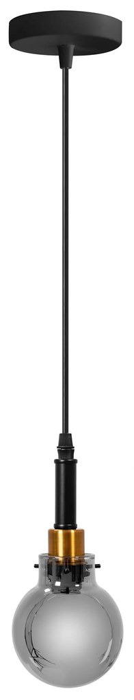 Toolight Toolight, nástenné svietidlo 1xE27, APP1124-1CP, čierna matná-zlatá, OSW-14000