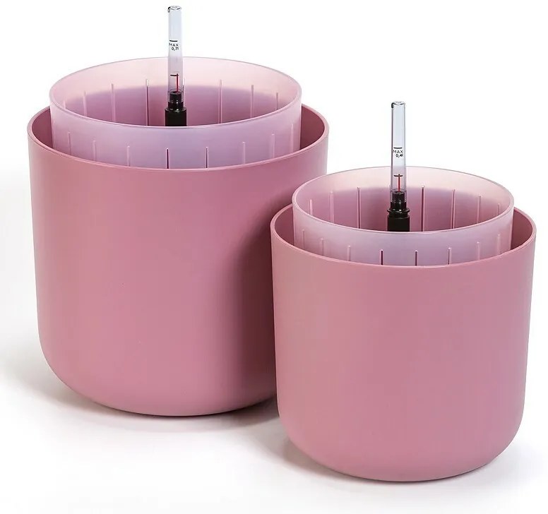 Plastia Samozavlažovací kvetináč Tolita Air ružová, pr. 16 cm, pr. 16 cm