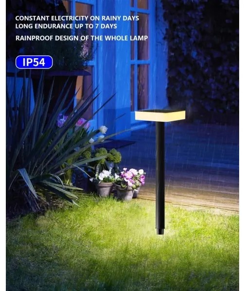 Immax NEO 07911L - LED RGB Stmievateľné solárne svietidlo 1W/5V hranatý IP54 Tuya