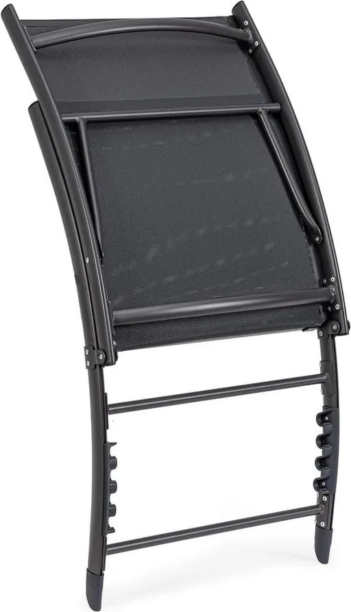 Antracitové kovové záhradné ležadlo Taylor – Bizzotto