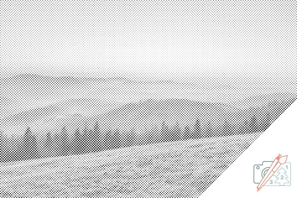 Gario Bodkovanie Beskydy Rozmery: 60 x 40 cm, Rámovanie: S vnútorným rámom, Farba bodiek: Modrá