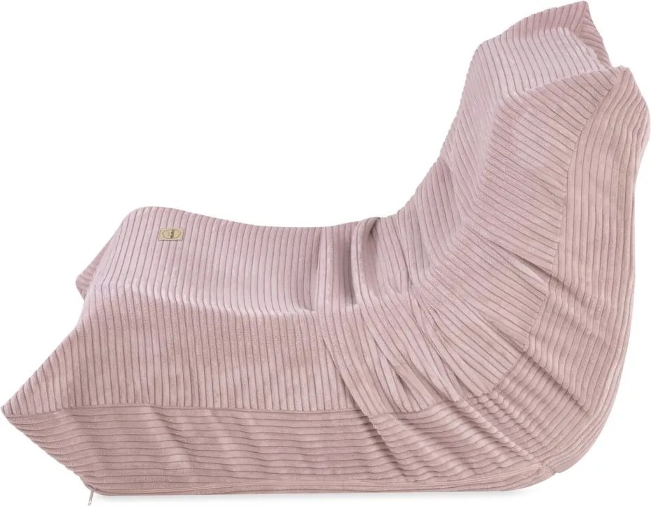 Detské ergonomické kreslo MOONI – svetloružová, prémiový manšester