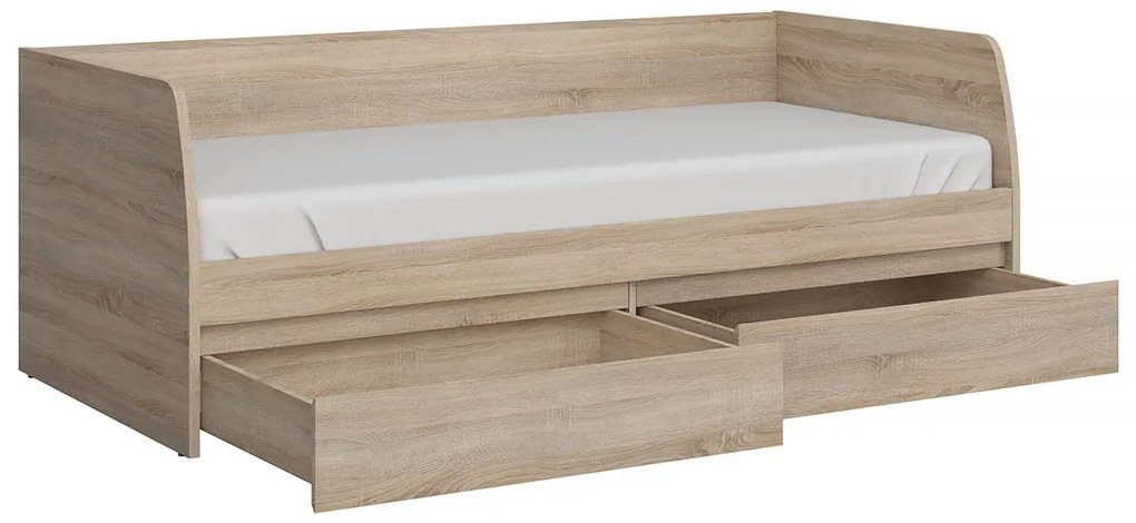Jednolôžková posteľ 90 cm Noella (dub sonoma) (s roštom). Vlastná spoľahlivá doprava až k Vám domov. 1053146
