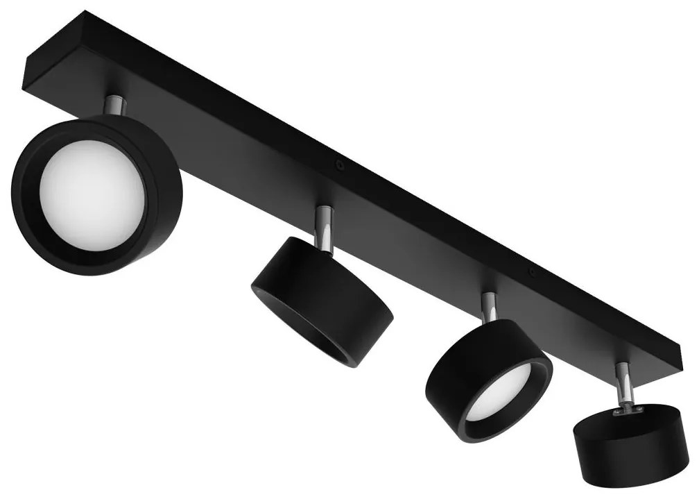 Philips - LED Bodové svietidlo BRACIA 4xLED/5,5W/230V čierna