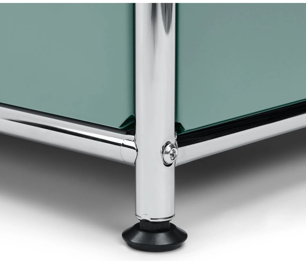 Kovová odkladacia skrinka »CN3« s 2 výklopnými priehradkami, šalviová