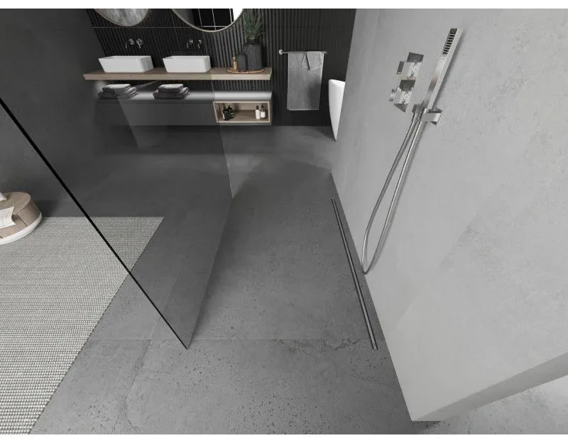 Mexen Kioto, sprchová zástena Walk-In 180 x 200 cm, 8mm číre sklo, chrómový profil, 800-180-002-01-00