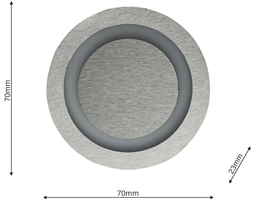 Schodiskové LED svietidlo Oti Max, 1x LED 0,6w, 3000k, s