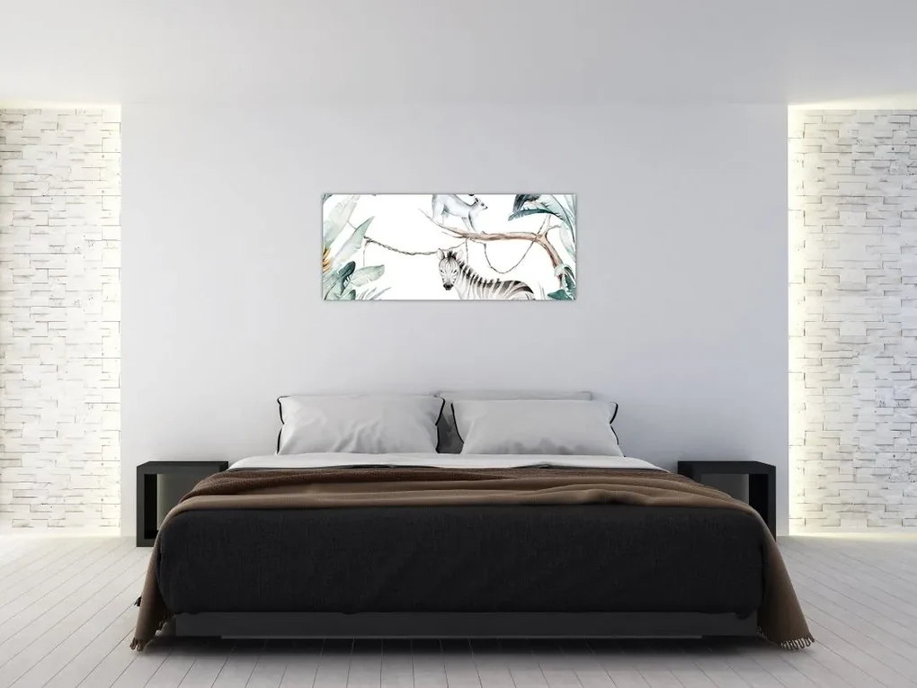 Obraz - Exotické zvieratká (120x50 cm)