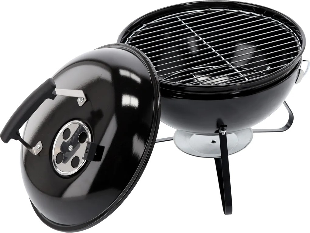 CH Prenosný záhradný gril na drevené uhlie s vekom