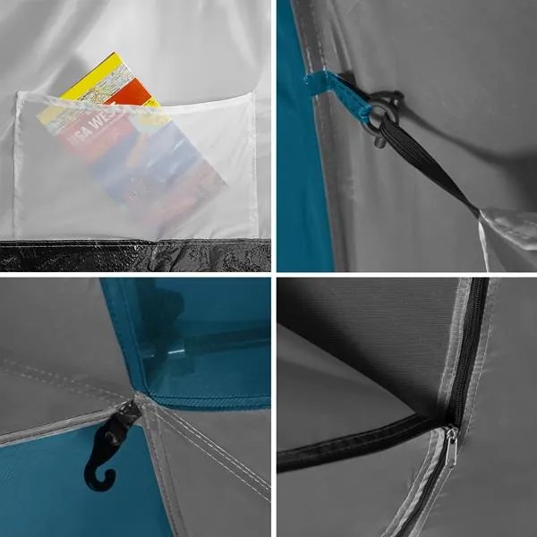 Rodinný stan NILS Camp NC6431 Highland IV modrý/svetlo sivý