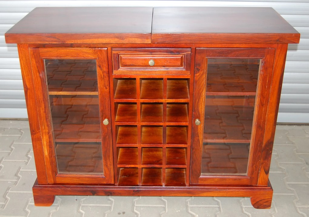 furniture-nabytek.cz - Domácí bar 120x90x50 z dřeva palisandr