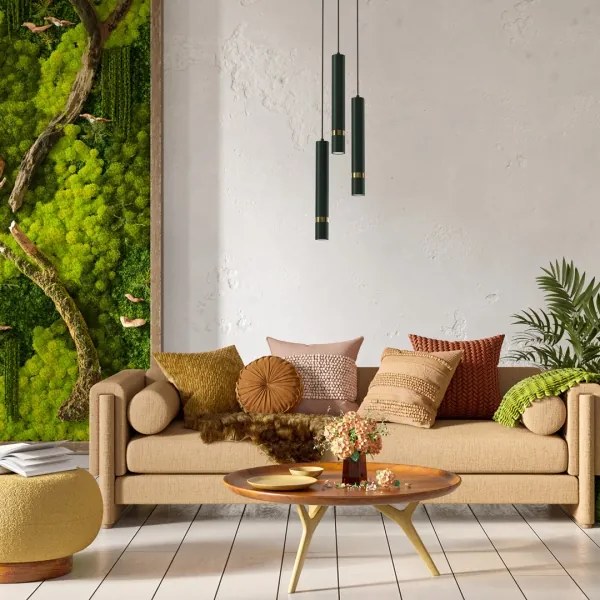 Brilagi - Luster na lanku POKER 3xGU10/25W/230V zelená