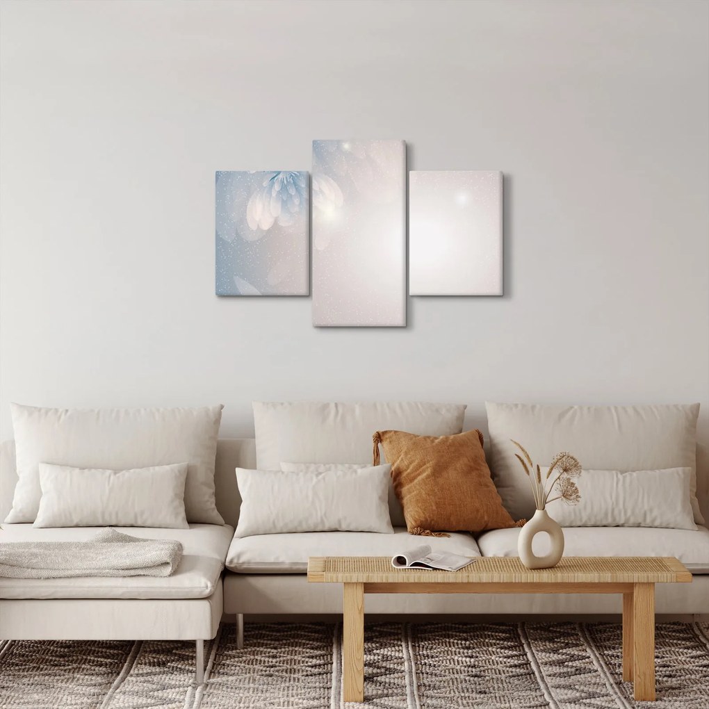 Obraz - Zasnežené kvety (90x60 cm)
