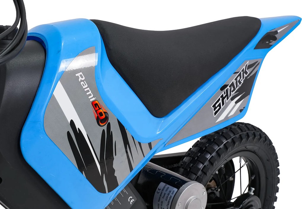 Ramiz Detský elektrický motocykel SHARK modrý