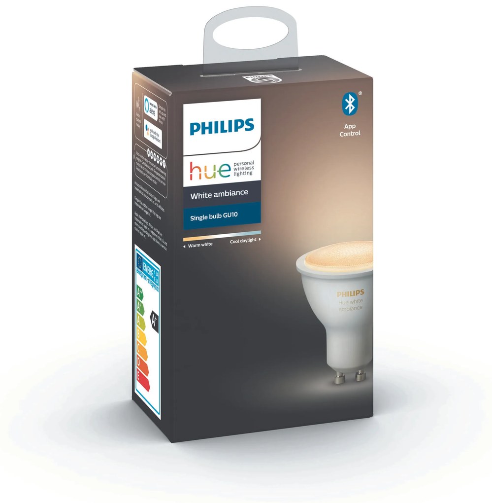 PHILIPS HUE Múdra LED stmievateľná žiarovka HUE, GU10, 5W, 350lm, teplá biela-studená biela