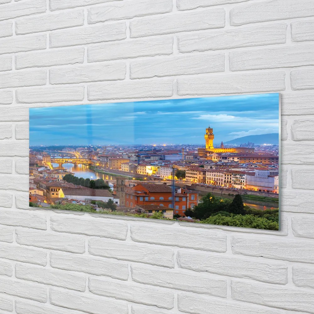 Obraz na akrylátovom skle Taliansko sunset panorama 120x60 cm