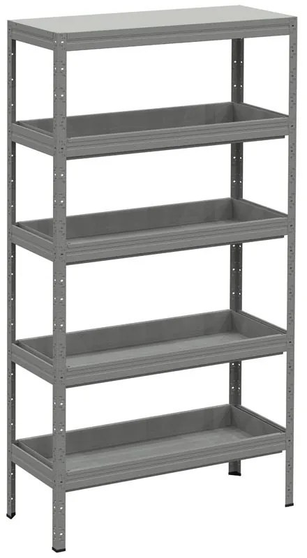 Kovona Regál na chemikálie s vaňovými policami, 2000 x 1000 x 400 mm